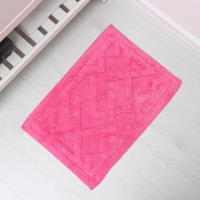 Коврик для дома Доляна «Нежность», 40×60 см, розовый