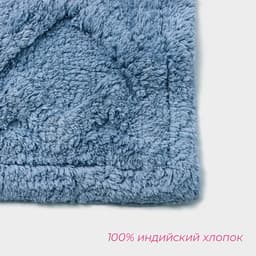 Коврик для дома Доляна «Нежность», 40×60 см, голубой