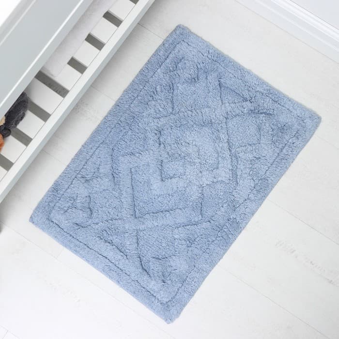 Коврик для дома Доляна «Нежность», 40×60 см, голубой