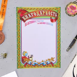 Портфолио в папке, ученика 5 - 9 класса, 8 грамот, А4