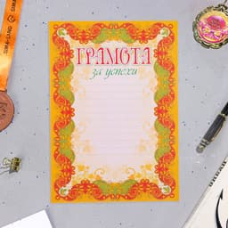 Портфолио в папке, ученика 5 - 9 класса, 8 грамот, А4