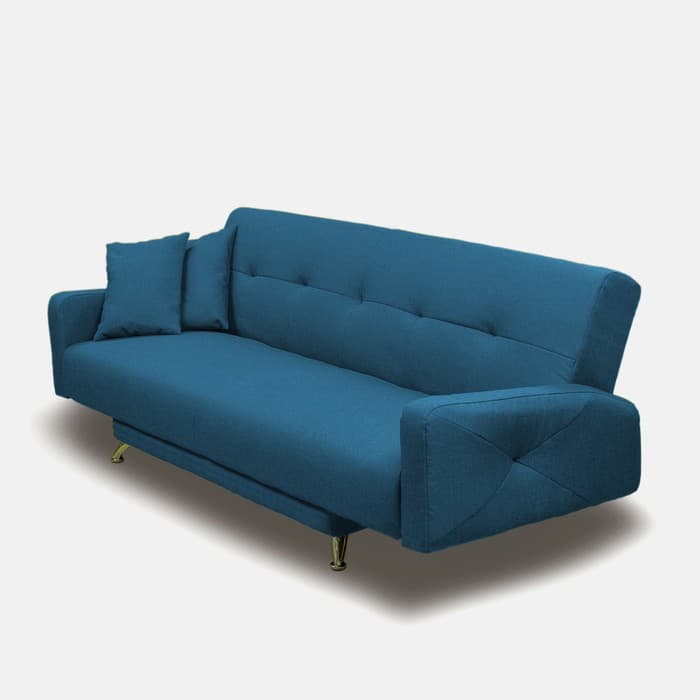 Диван прямой «Манго 3», спальное место 1100×1920 мм, обивка ткань, цвет савана деним