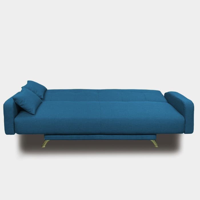 Диван прямой «Манго 3», спальное место 1100×1920 мм, обивка ткань, цвет савана деним