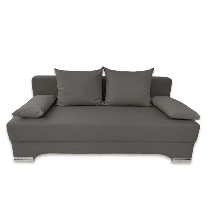 Диван прямой «Киви», спальное место 1400×1900 мм, обивка ткань, цвет нео графит