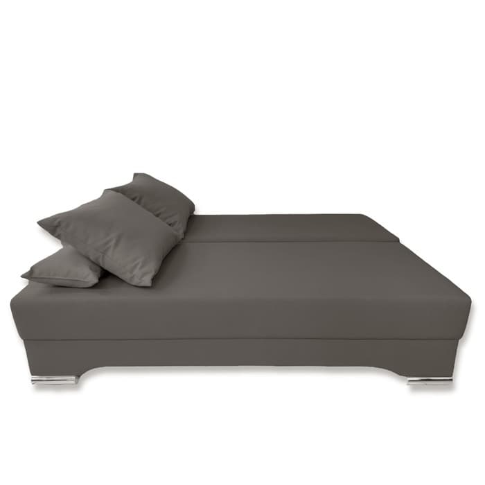 Диван прямой «Киви», спальное место 1400×1900 мм, обивка ткань, цвет нео графит