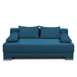 Диван прямой «Киви», спальное место 1400×1900 мм, обивка ткань, цвет савана деним