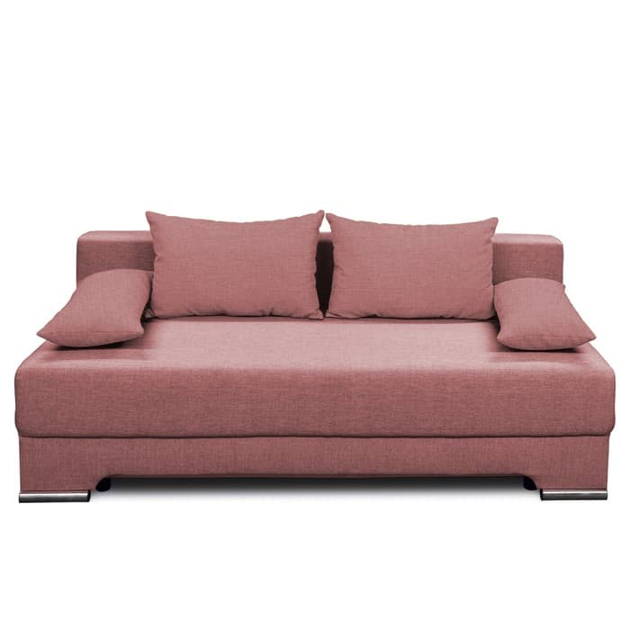 Диван прямой «Киви», спальное место 1400×1900 мм, обивка ткань, цвет савана даймроуз