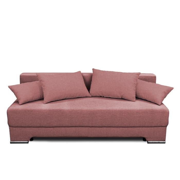 Диван прямой «Киви», спальное место 1400×1900 мм, обивка ткань, цвет савана даймроуз