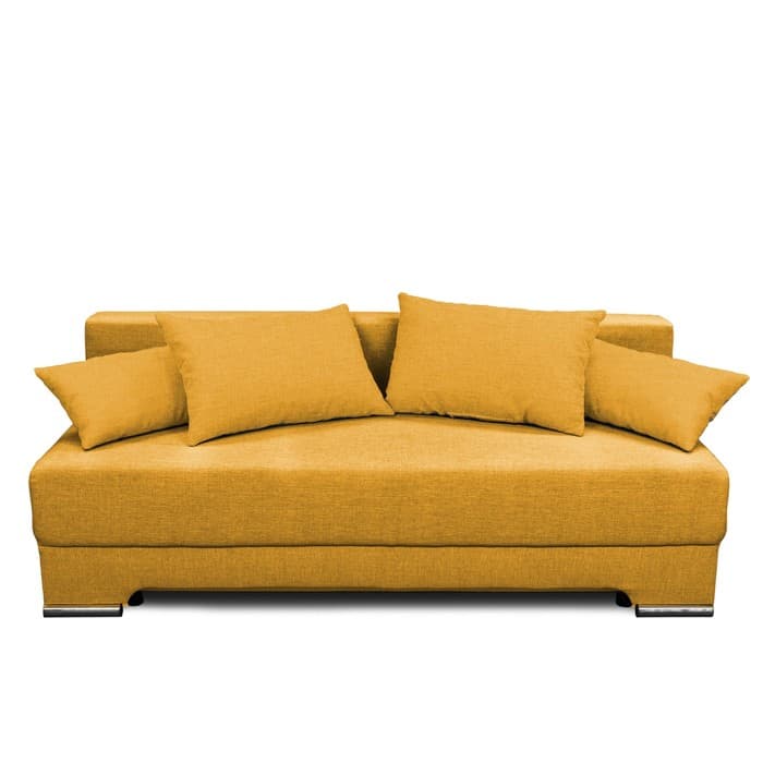 Диван прямой «Киви», спальное место 1400×1900 мм, обивка ткань, цвет савана елоу