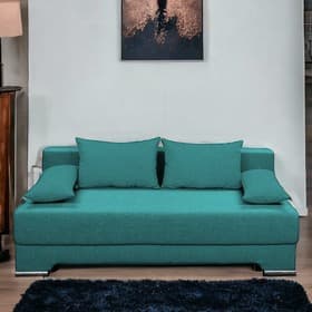 Диван прямой «Киви», спальное место 1400×1900 мм, обивка ткань, цвет савана лагун