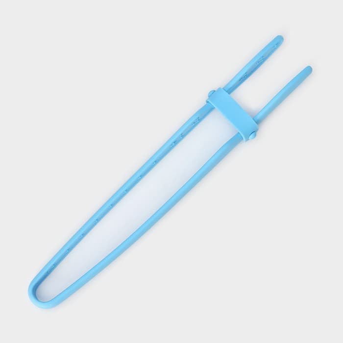Щипцы кухонные Доляна «Дуэт», 24.5×4.5×2 см, голубые