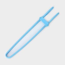 Щипцы кухонные Доляна «Дуэт», 24.5×4.5×2 см, голубые