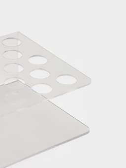 Подставка под тушь на 30 позиций, 19.5×12.5×5.8 см, оргстекло 2 мм