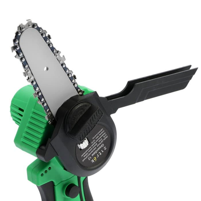 Пила цепная аккумуляторная Zitrek GreenSaw 12 082-1859, 12 В, 1.5 Ач, Li-ion АКБх2 шт., ЗУ