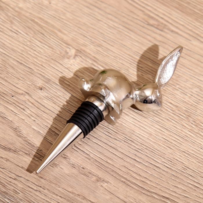 Пробка для бутылки «Кролик», 6×3.5×15 см, алюминий