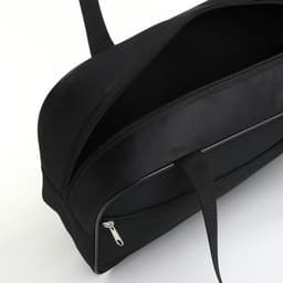 Сумка для обуви на молнии TEXTURA, наружный карман, чёрная