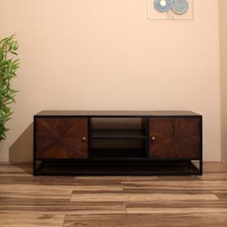 Тумба под ТВ «Брауни», 140×40×50 см, манговое дерево