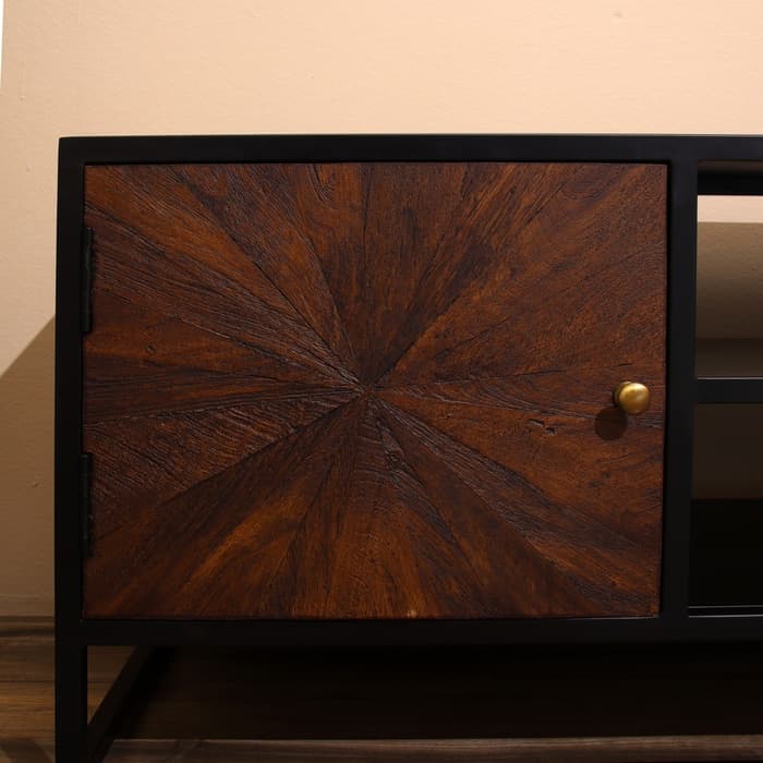 Тумба под ТВ «Брауни», 140×40×50 см, манговое дерево