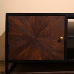 Тумба под ТВ «Брауни», 140×40×50 см, манговое дерево