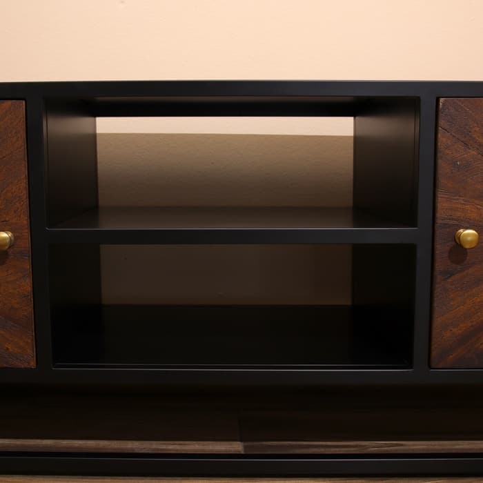 Тумба под ТВ «Брауни», 140×40×50 см, манговое дерево