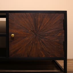 Тумба под ТВ «Брауни», 140×40×50 см, манговое дерево