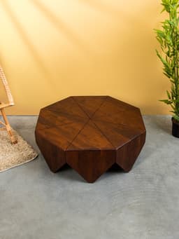 УЦЕНКА Столик журнальный, 85×85×31 см, манговое дерево