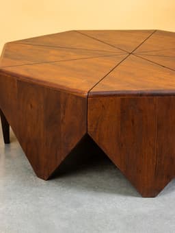 УЦЕНКА Столик журнальный, 85×85×31 см, манговое дерево