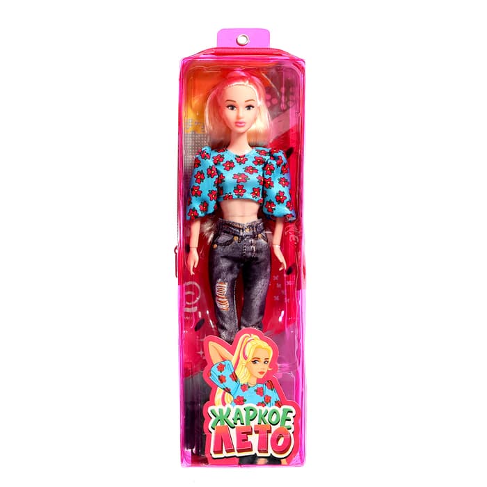 Кукла в пенале Happy Valley «Жаркое лето», джинсы и топ