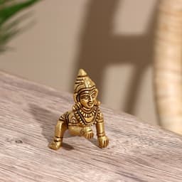 Сувенир «Маленький Кришна», 6 см, латунь