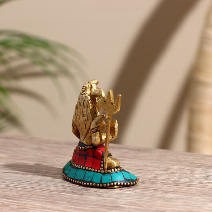 Сувенир «Шива», 5.5 см, латунь, камень