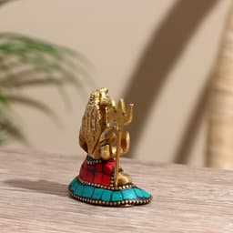 Сувенир «Шива», 5.5 см, латунь, камень