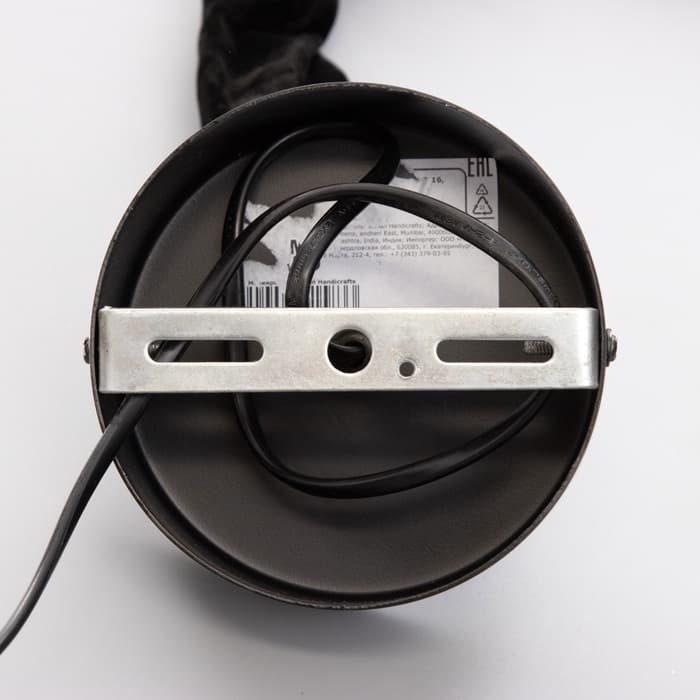 Светильник потолочный «Юлий», 1×40 Вт, Е27, 37×37×70 см, коричневый, чёрный