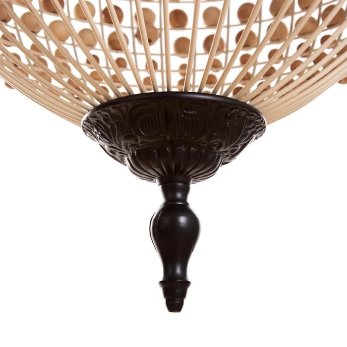 Светильник потолочный «Юлий», 1×40 Вт, Е27, 46×46×82 см, коричневый/чёрный