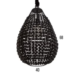 Светильник потолочный «Брут», 1×40 Вт, Е27, 40×40×68 см, чёрный