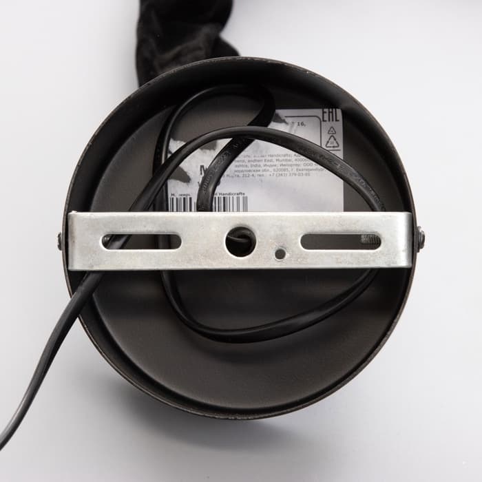 Светильник потолочный «Брут», 1×40 Вт, Е27, 40×40×68 см, чёрный