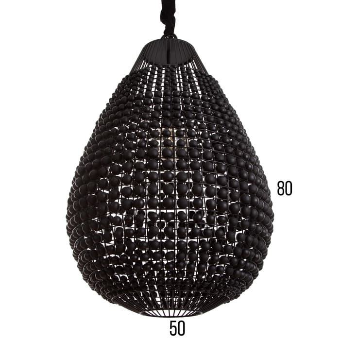 Светильник потолочный «Брут», 1×40 Вт, Е27, 50×50×80 см, чёрный