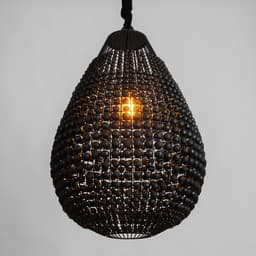 Светильник потолочный «Брут», 1×40 Вт, Е27, 50×50×80 см, чёрный