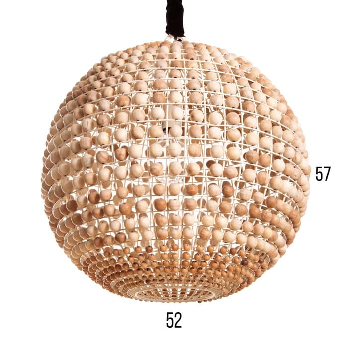 Светильник потолочный «Сёкл», 1×40 Вт, Е27, 52×52×57 см, бежевый