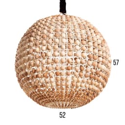 Светильник потолочный «Сёкл», 1×40 Вт, Е27, 52×52×57 см, бежевый