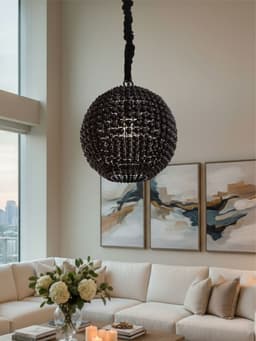 Светильник потолочный «Сёкл», 1×40 Вт, Е27, 41×41×47 см, чёрный