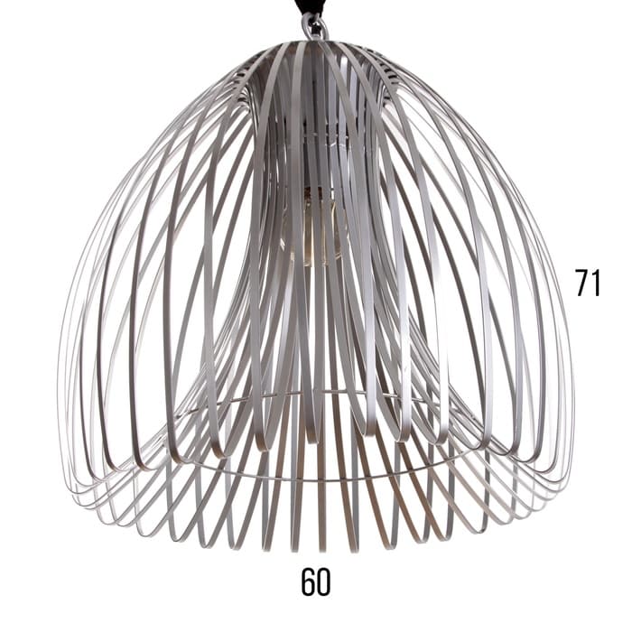 Светильник потолочный «Лиф», 1×40 Вт, Е27, 60×60×71 см, серебро