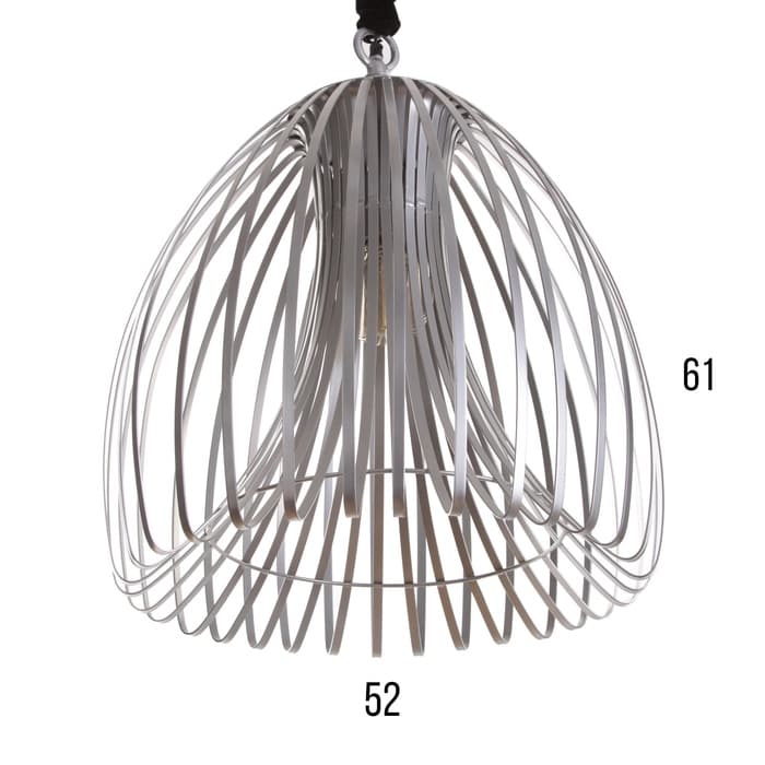 Светильник потолочный «Лиф», 1×40 Вт, Е27, 52×52×61 см, серебро