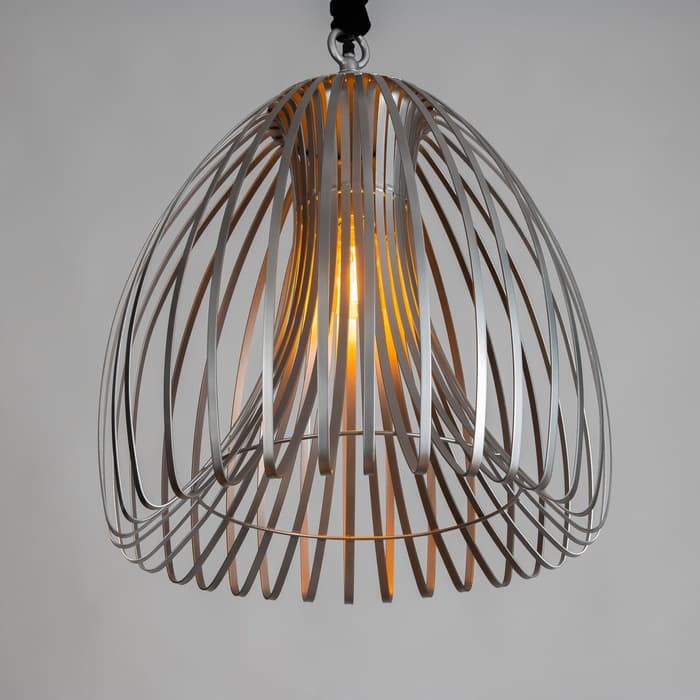 Светильник потолочный «Лиф», 1×40 Вт, Е27, 52×52×61 см, серебро