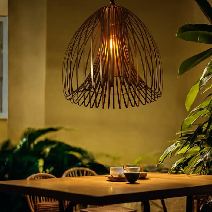 Светильник потолочный «Лиф», 1×40 Вт, Е27, 44×44×52 см, серебро