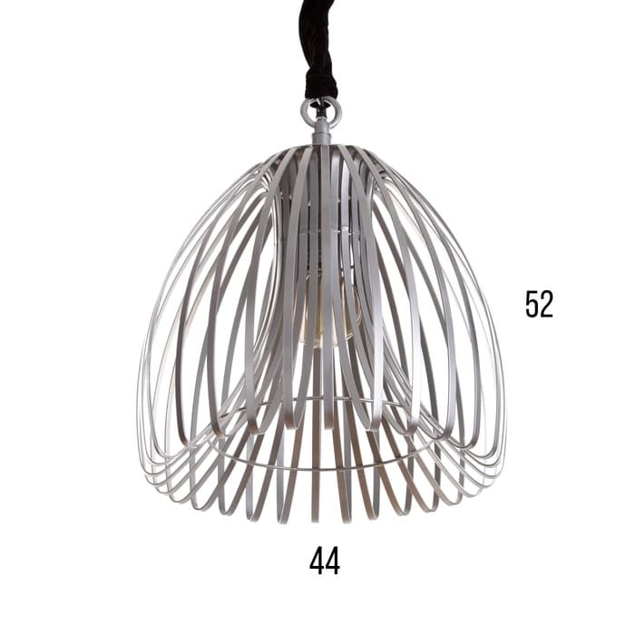 Светильник потолочный «Лиф», 1×40 Вт, Е27, 44×44×52 см, серебро