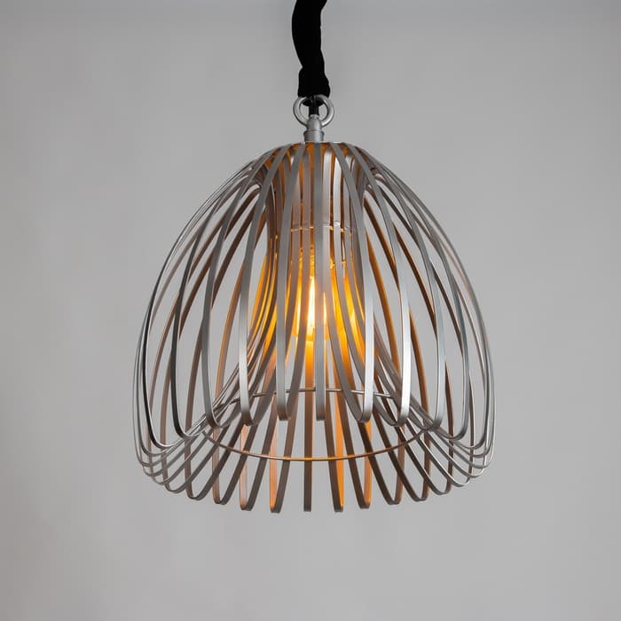 Светильник потолочный «Лиф», 1×40 Вт, Е27, 44×44×52 см, серебро