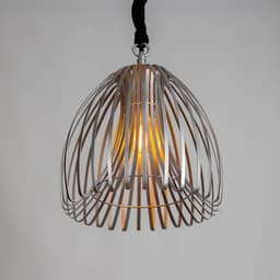 Светильник потолочный «Лиф», 1×40 Вт, Е27, 44×44×52 см, серебро