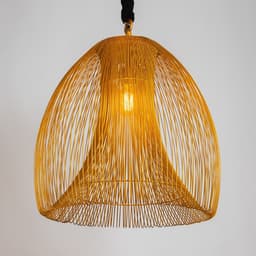 Светильник потолочный «Флоп», 1×40 Вт, Е27, 60×60×72 см, золотистый