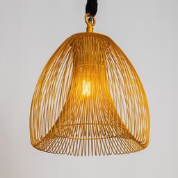 Светильник потолочный «Флоп», 1×40 Вт, Е27, 43×43×53 см, золотистый