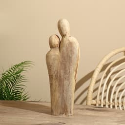 Абстракция «Семья», 15.5×7×41.5 см, манговое дерево